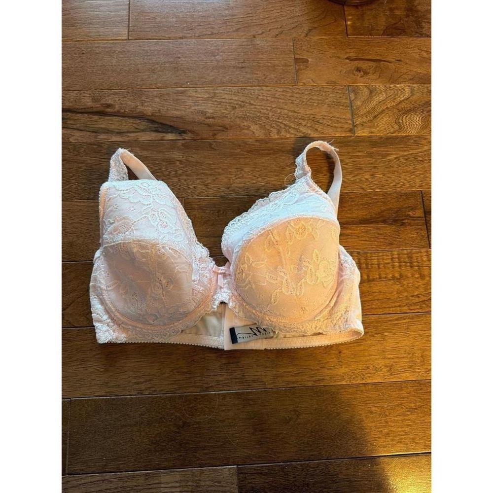 Midnight Velvet Pink Lace Lined Underwire Bra 36C